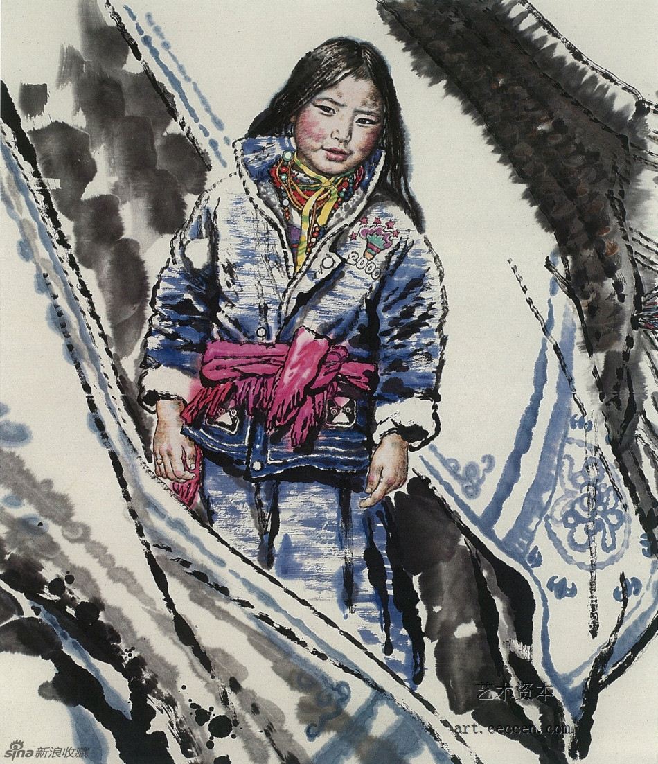小卓玛措 100cm×100cm 2000年